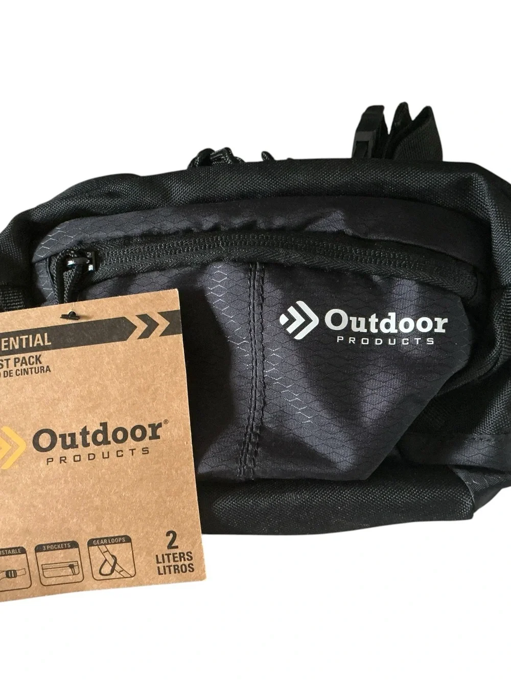 Outdoor products essential waist pack Fanny bag 2L black